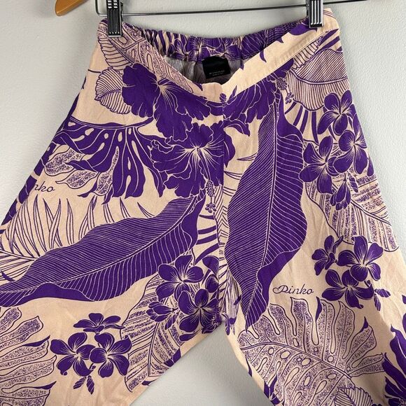 PINKO Floral Print Casual Pant - Picture 9 of 11